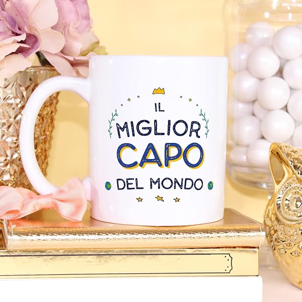Mugffins Tazza in ceramica per CAPO uomo 11 oz / 350 ml - In italiano - Miglior del Mondo - Idea regalo per compleanno, anniversario, natale, laurea - 3