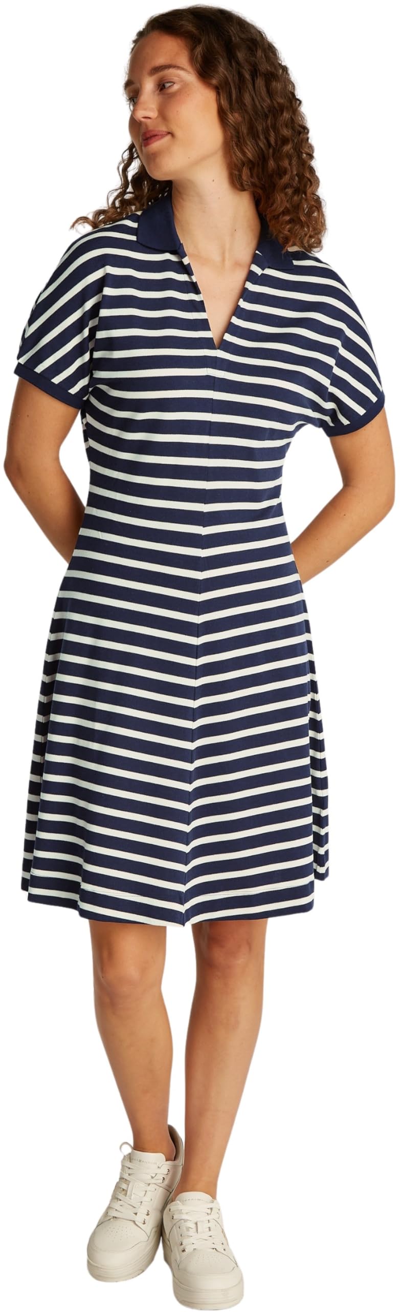 Tommy Hilfiger Damen Polokleid Lyocell Fit & Flare