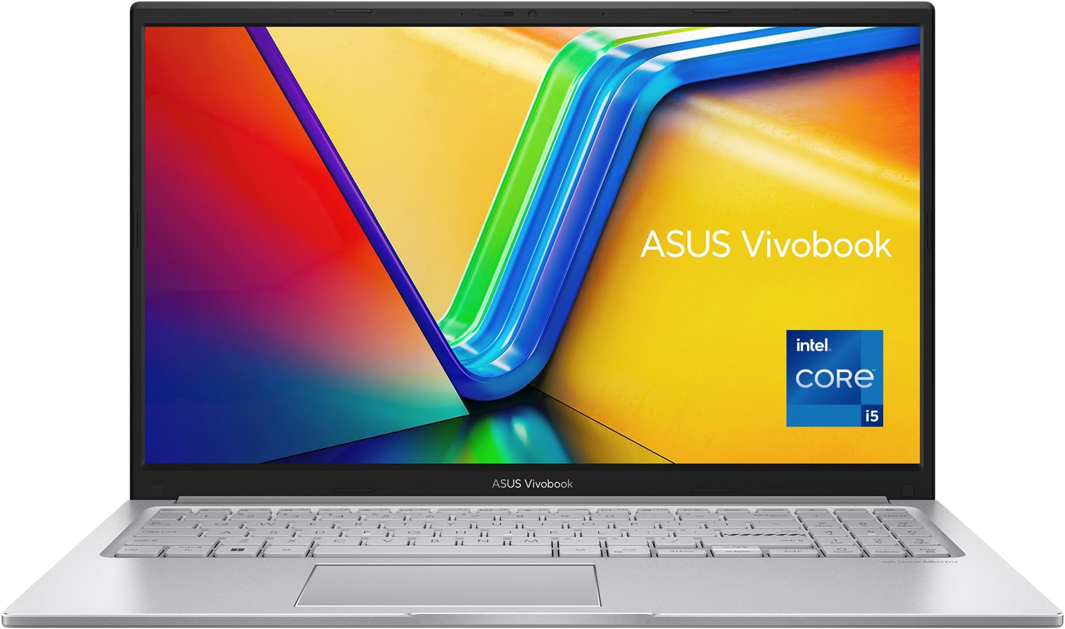 ASUS Vivobook 15 X1504ZA-NJ005W, Slim Laptop, 12th Gen Intel i5 ,DDR4 8GB, 512GB SSD, WIN11 HOME, 15.6-inch FHD, Webcam, Backlit-Eng-Arb-KB, (Cool Silver)