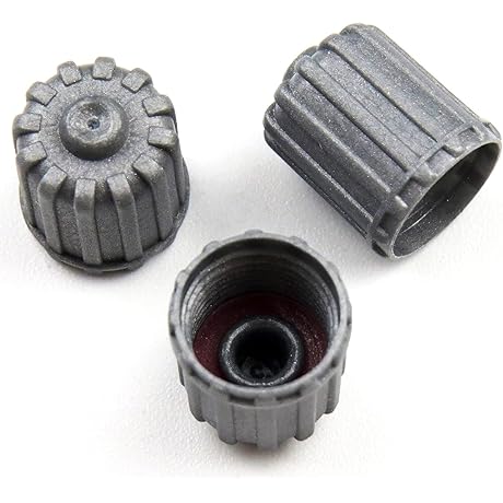 Gray Tire Valve Caps Universal 20-Pack for Enhanced Tire Protection
