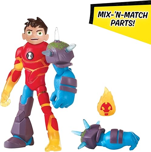 Ben 10 Héroes Omni-Glitch: Ben-Heatblast-Shock Rock