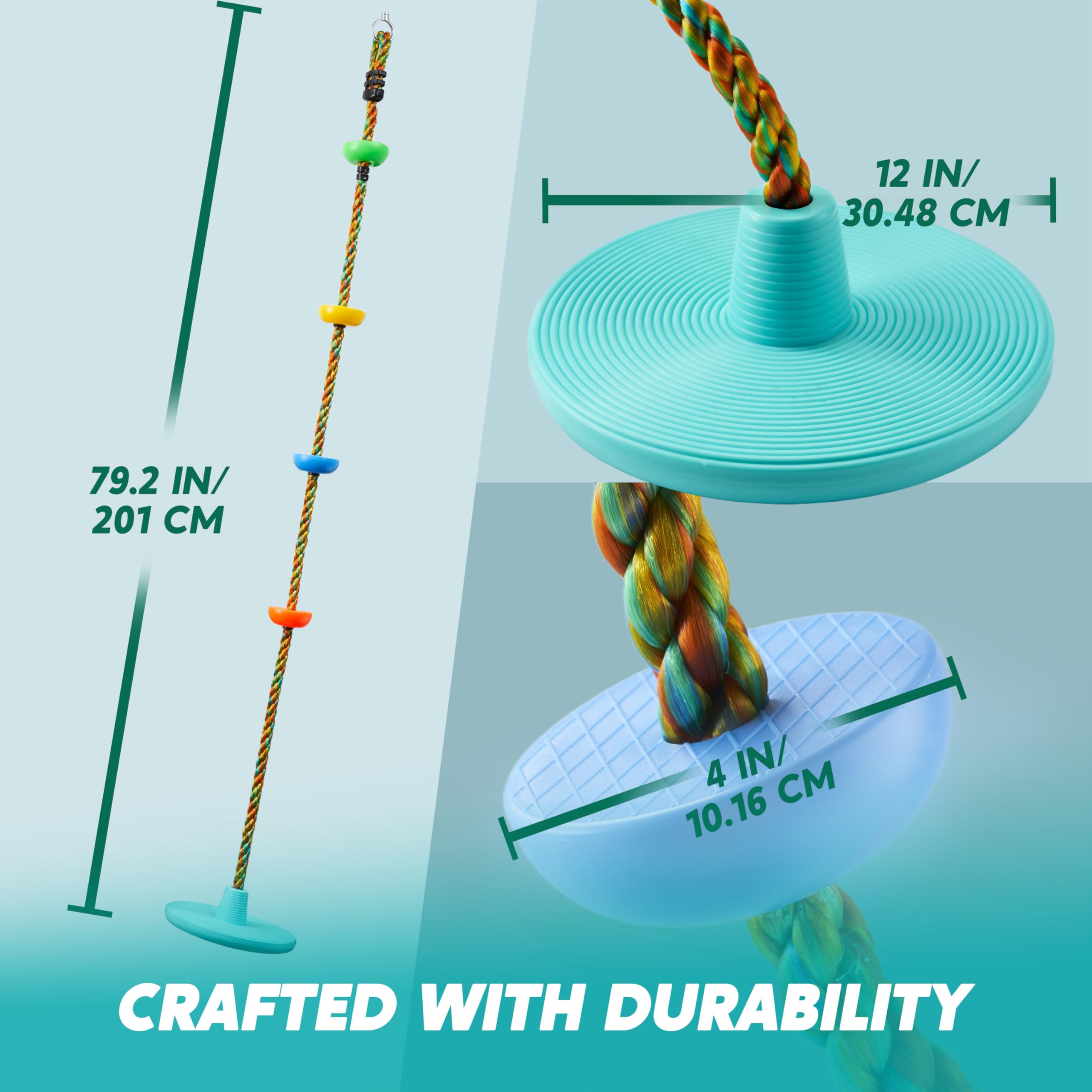 Amazon.com: TURFEE Tree Swing for Kids -Blue Climbing Rope Tree