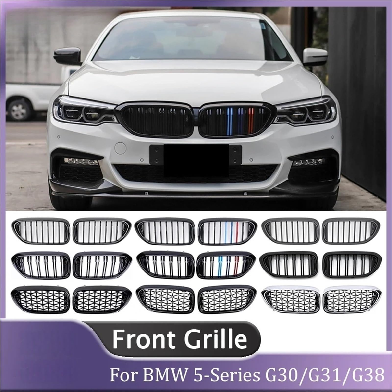に適合 5シリーズ G30 G31 2021-2023 530i 540i 光沢黒 