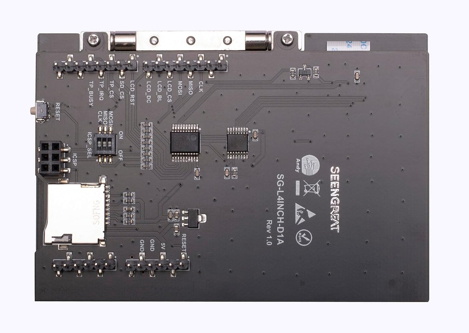 4 Inch Touch LCD Shield for Arduino TFT Resistive Touch Screen ST7796S LCD Control 480×320 Capable of Folding at Any Angle up to 180°