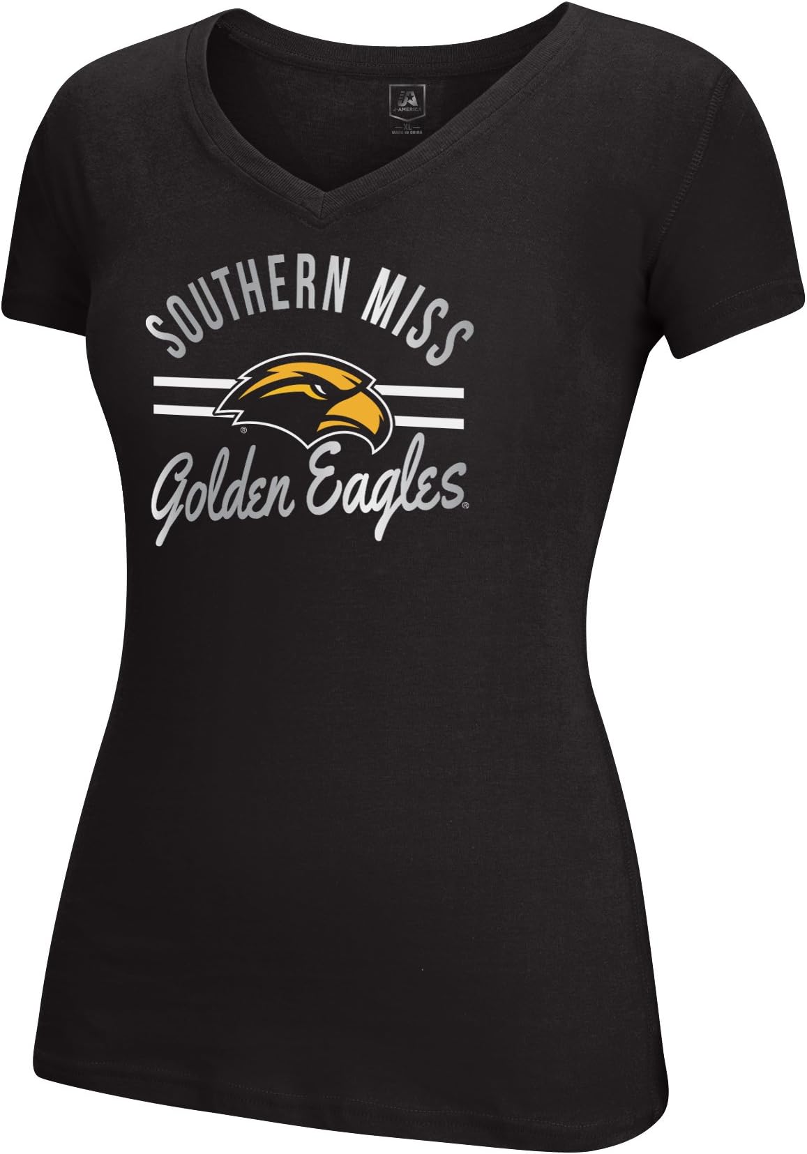 NCAA Adult Women School Spirit Stripe Essential Tee