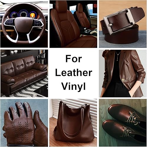 Miniatura 7 de drtulz Color de reparación de cuero, acondicionador de bálsamo de cuero marrón oscuro, restaurador de cuero marrón oscuro, tinte de cuero, kits de