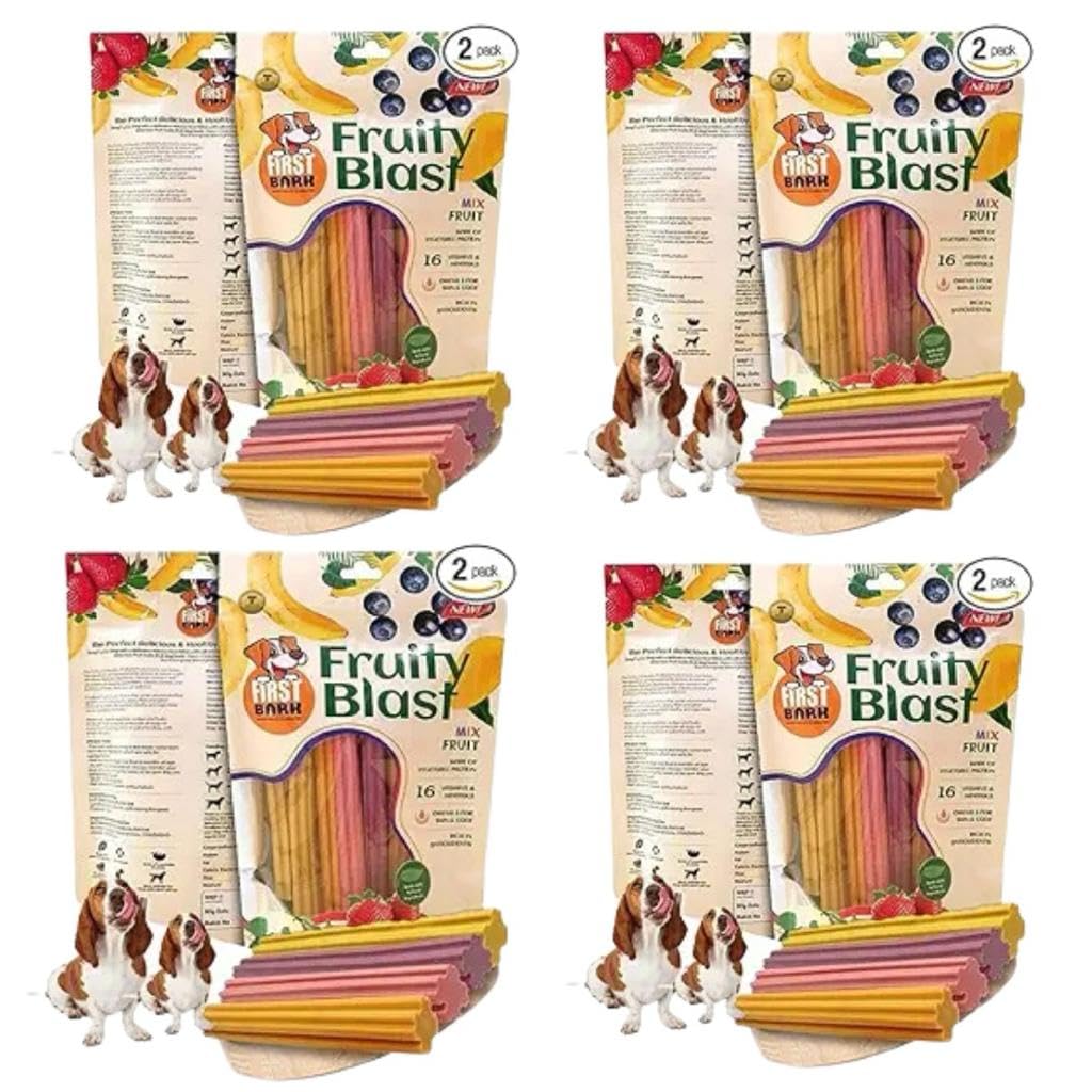 PetaPuppies First bark Fruity Blast Dog Treat Mix Fruit Bust (1 x 225g) Healthy Vegetable Protein, Rich in Antioxidant, Vitamins and Minerals, Omega 3 Treats (Pack of 4) (B0CP6FP3HN) Amazon Price History, Amazon Price Tracker