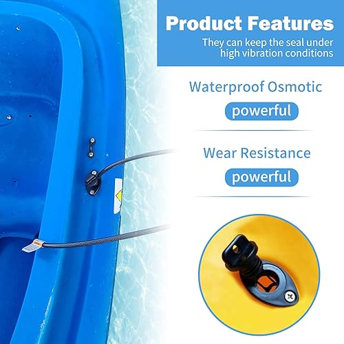 Miniatura 5 de Kayak - Kit de tapones de drenaje para kayak, canoa, barco con tornillos
