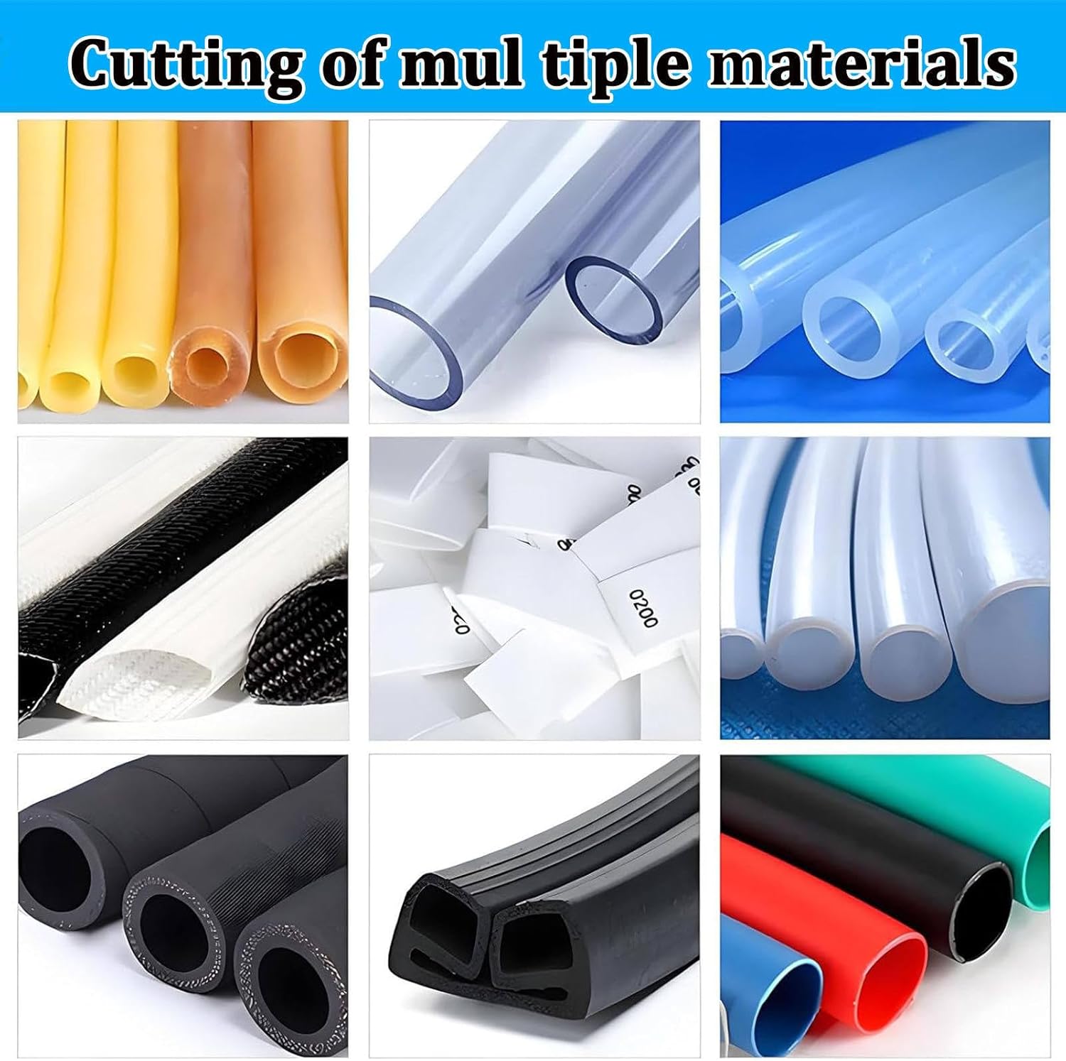 Automatic Heat-Shrink Tube Cutting Machine,300W Tube Cable Pipe Cutter Precise Efficient Tube Cable Pipe Cutter Cutting Machine,for Sleeve, Rubber/Plastic Tube