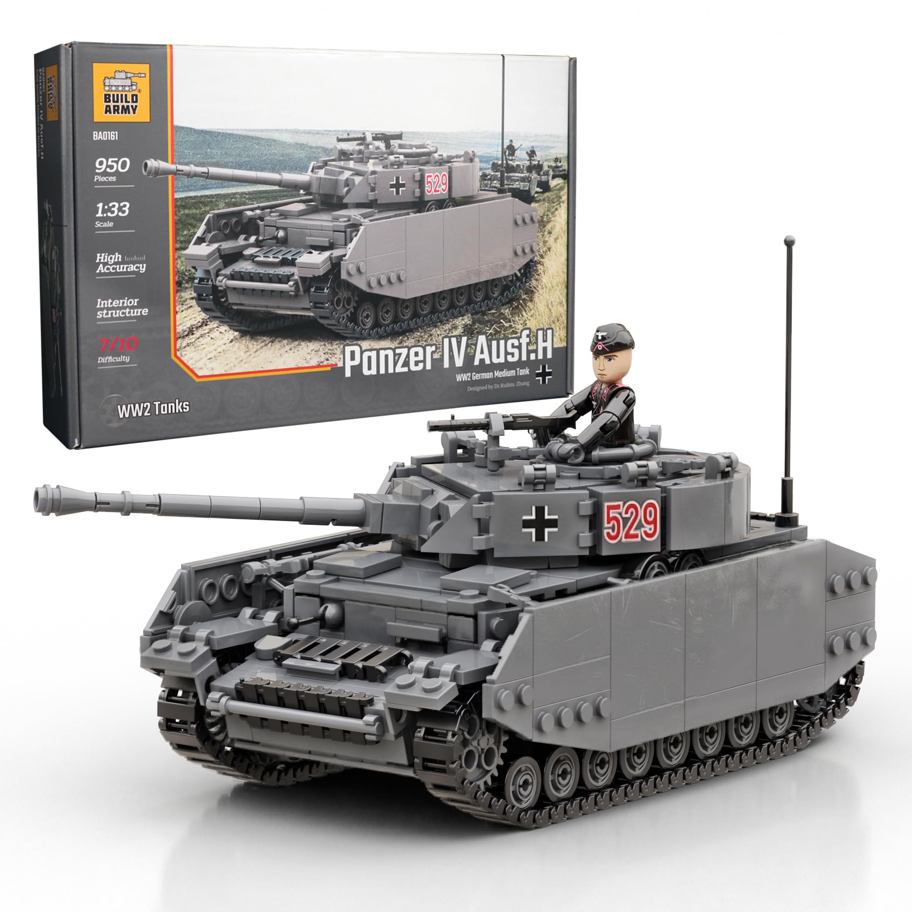 Panzer IV Ausf. H Czołg średni zestaw do budowy klocków