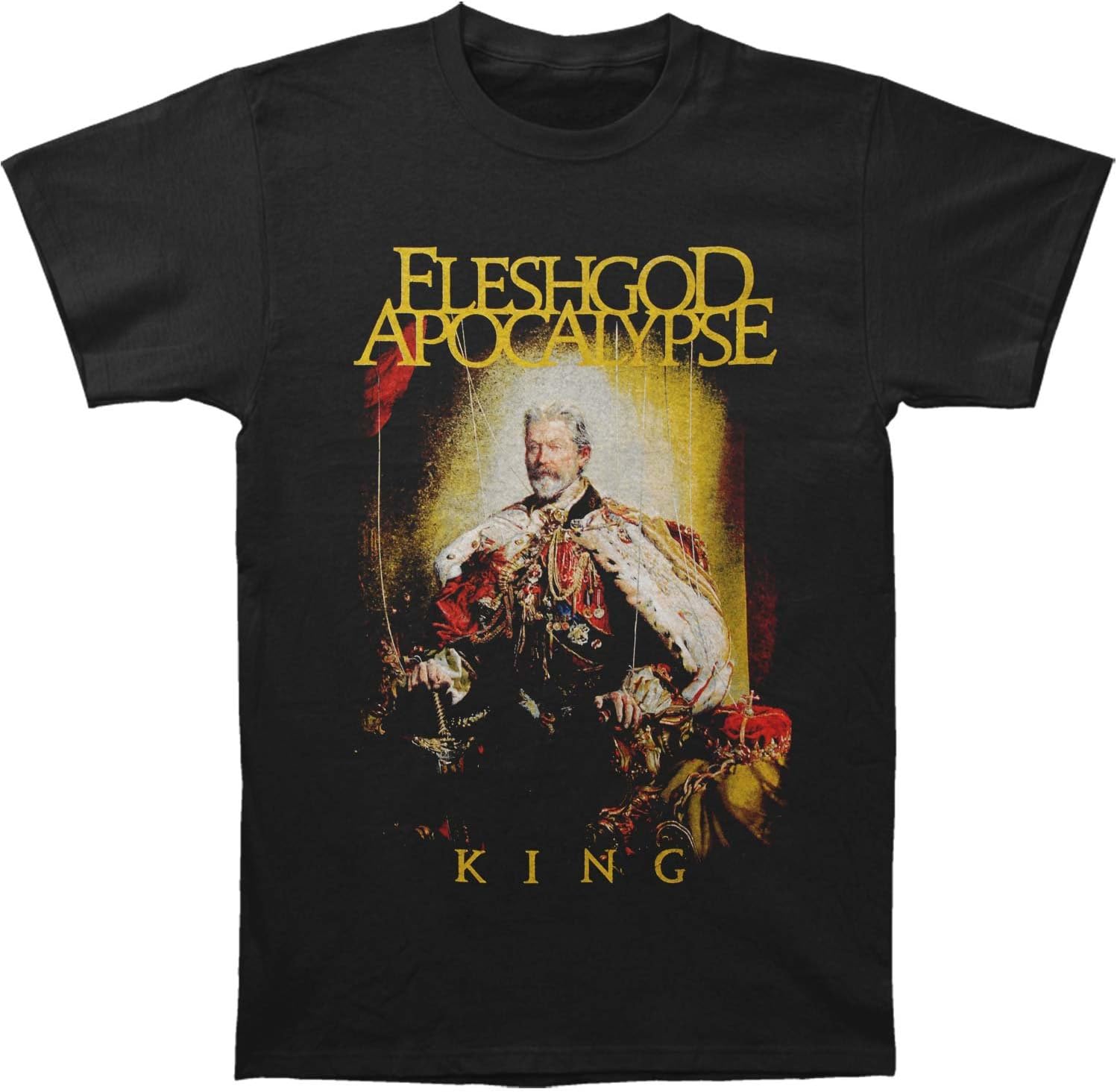 Fleshgod Apocalypse Men's King Cover T-Shirt Medium Black
