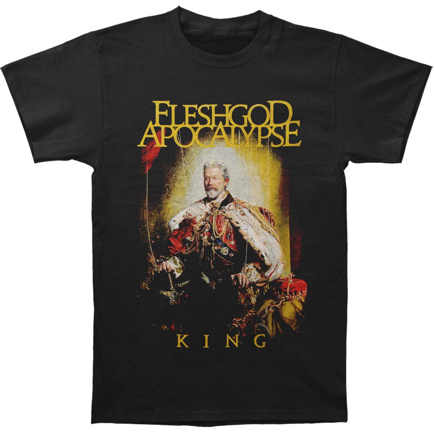 Fleshgod Apocalypse Men's King Cover T-Shirt Medium Black