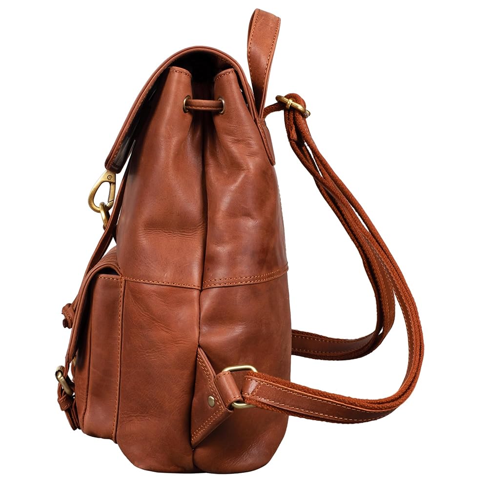 Zaino In Pelle Vintage STILORD 'Kayla' Per Donna - Elegante E Antifurto, Per Tablet 12.9”