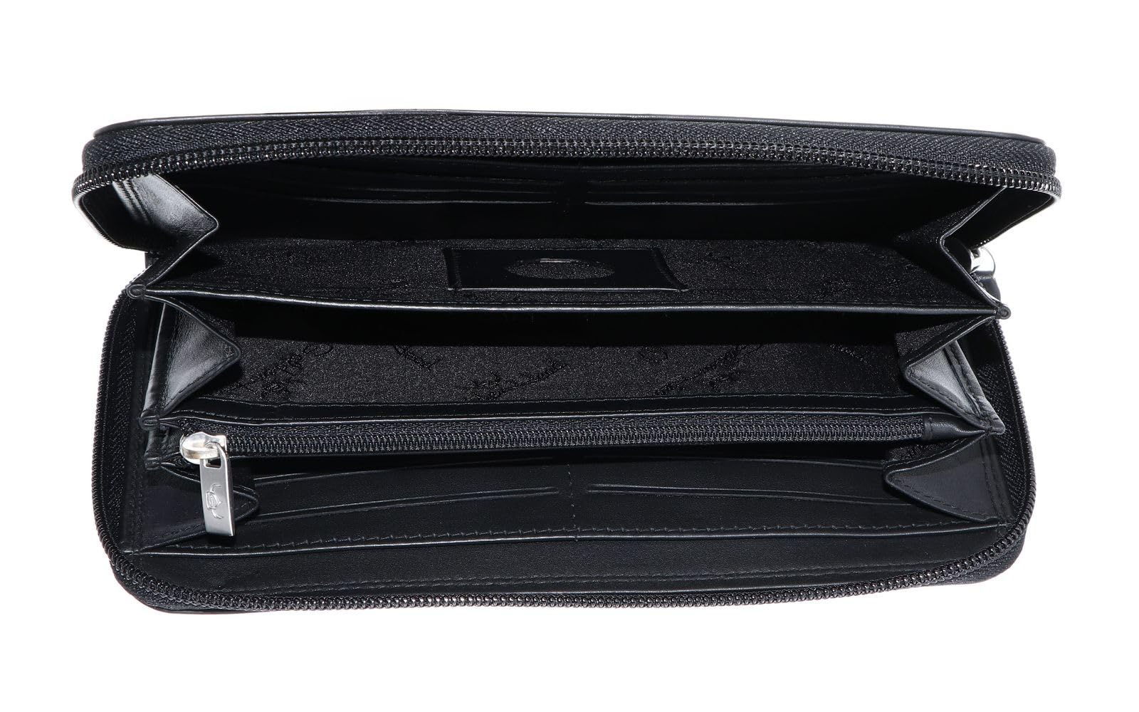 Golden Head Cuero Monedero Polo RFID Protect RV-Damenbörse 2822 Schwarz Negro