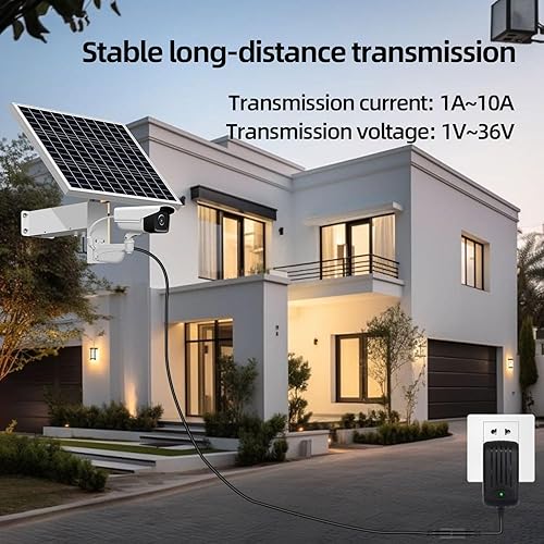 Miniatura 6 de Cable de extensión de alimentación CC de 3.3 pies 5.5 mm x 2.1 mm 18AWG de macho a hembra, cable de extensión de 12 V para cámara de vigilancia