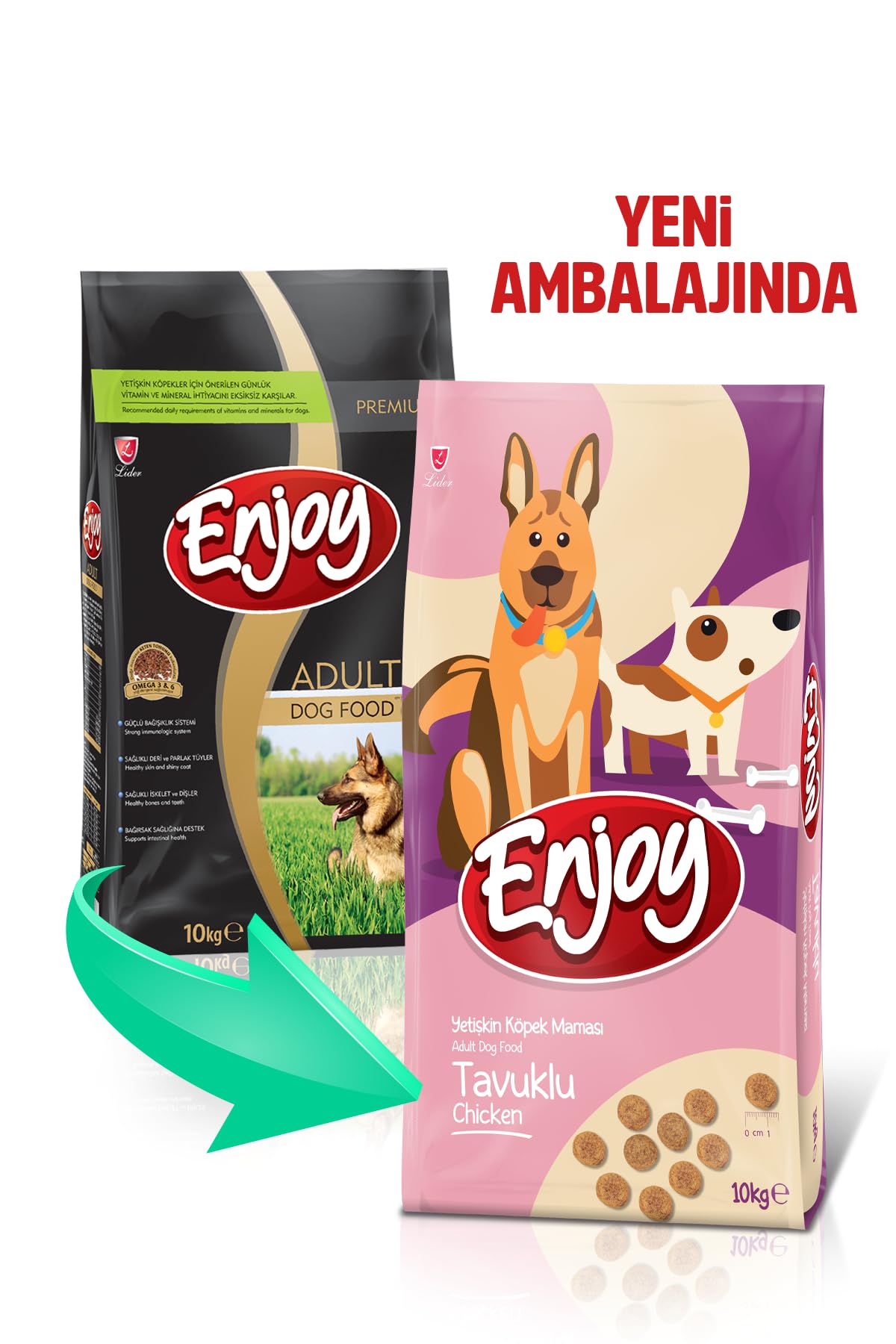 Enjoy Tavuk Etli Yetişkin Köpek Maması 10 kg : Amazon.com.tr