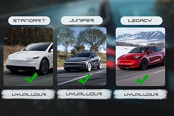T PARTS Tesla Model S X 3 Y Juniper/Standart Uyumlu Lift Takozu Seti, Tesla Model S X 3 Y Lift Takoz Takımı, Takoz, Batarya Koruyucu Lift Takozu Seti Alt Panel Koruma (4 Adet)