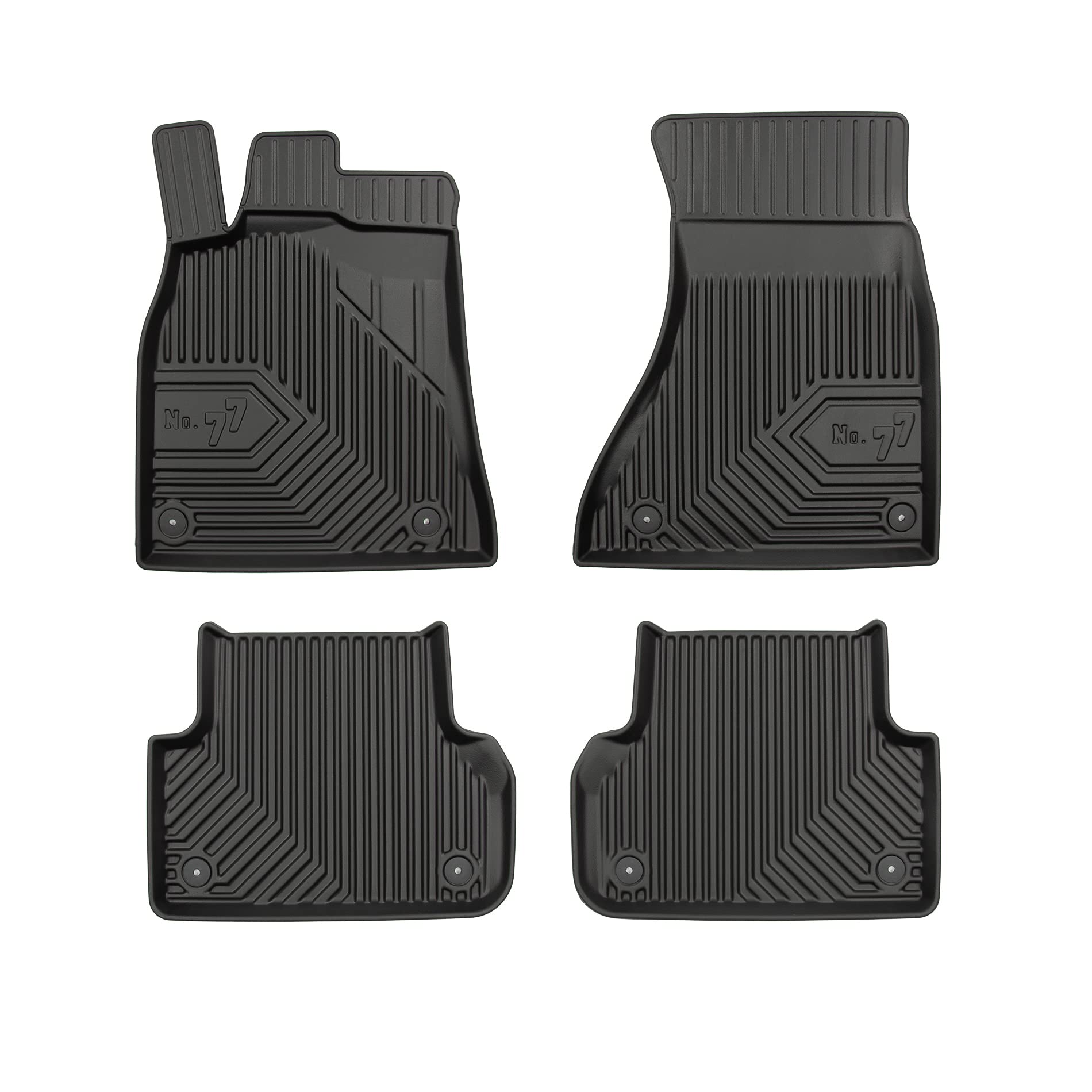 FROGUM No.77 Alfombrillas para Coche Alfombras para Audi A5 Sportback 8T 2009-2016 | Borde Alto | para Todo el año | Tamaño