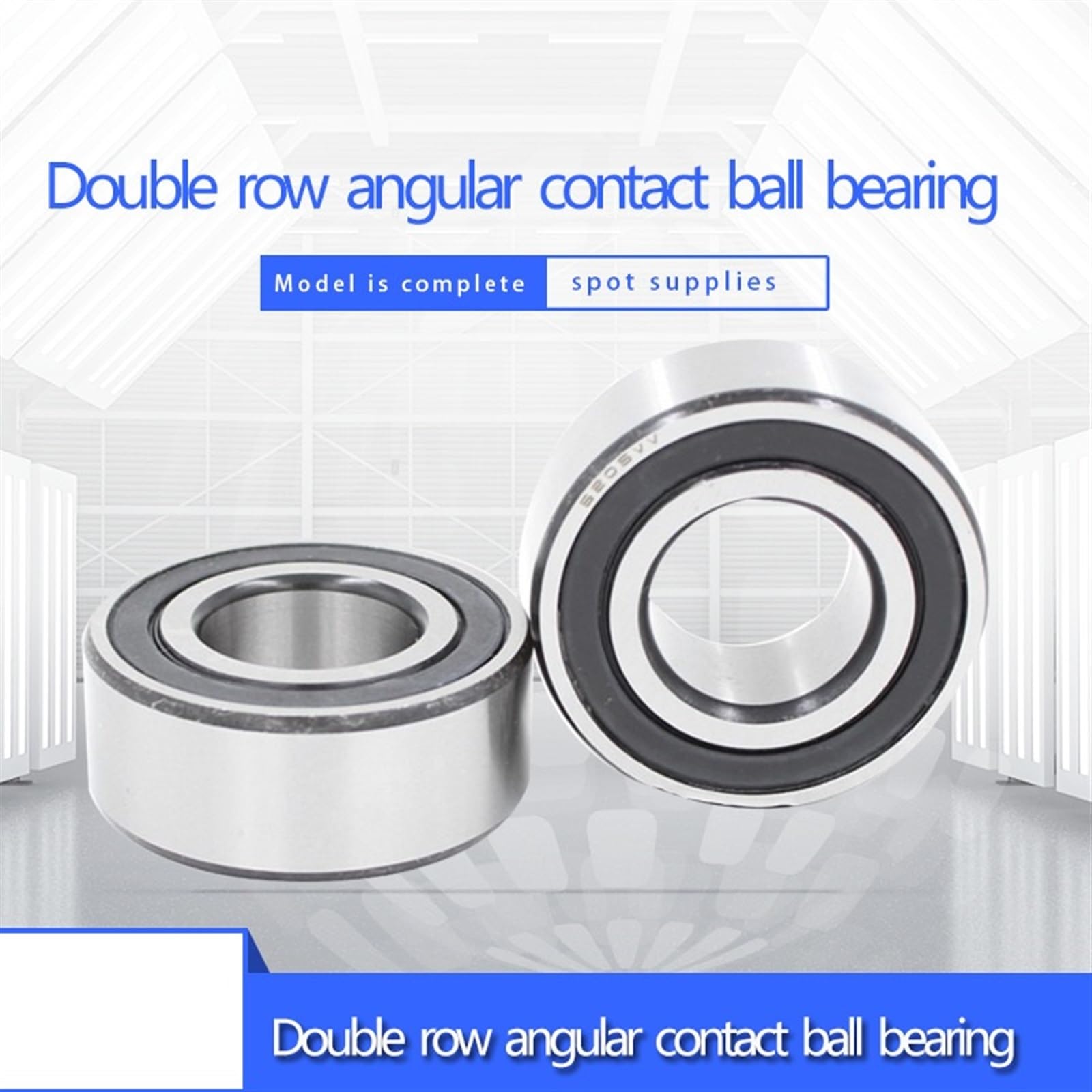 1 roulement à billes à contact oblique à double rangée 3810-2rs 3810rs diamètre intérieur 50 diamètre extérieur 65 épaisseur 12mm