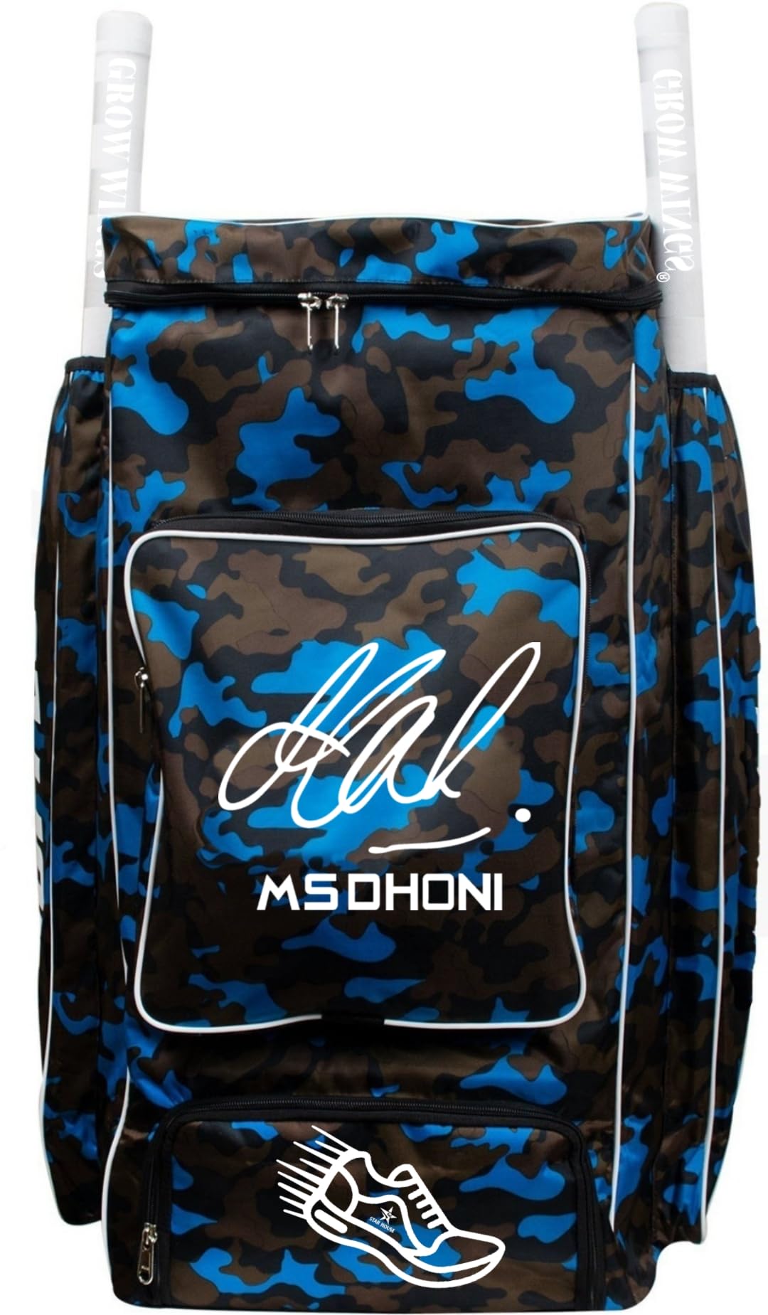 Grow wings branded MS Dhoni Signature Army Printed Cricket Kit Bag (B0CXSZYNPH) Amazon Price History, Amazon Price Tracker