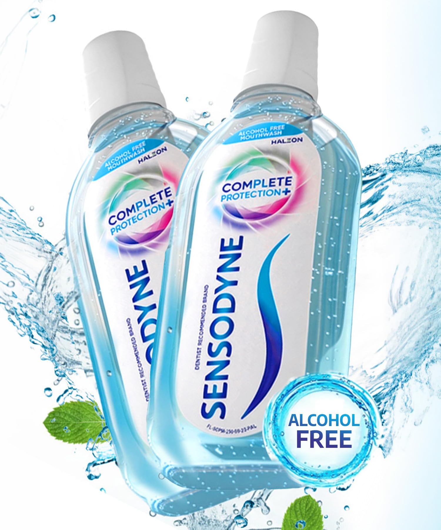 Sensodyne Mouthwash Complete Protection+, All in One Mouth Wash for Sensitivity Protection, Strong teeth and lasting freshness, Pack of 250ml X 2,500ml product image 2