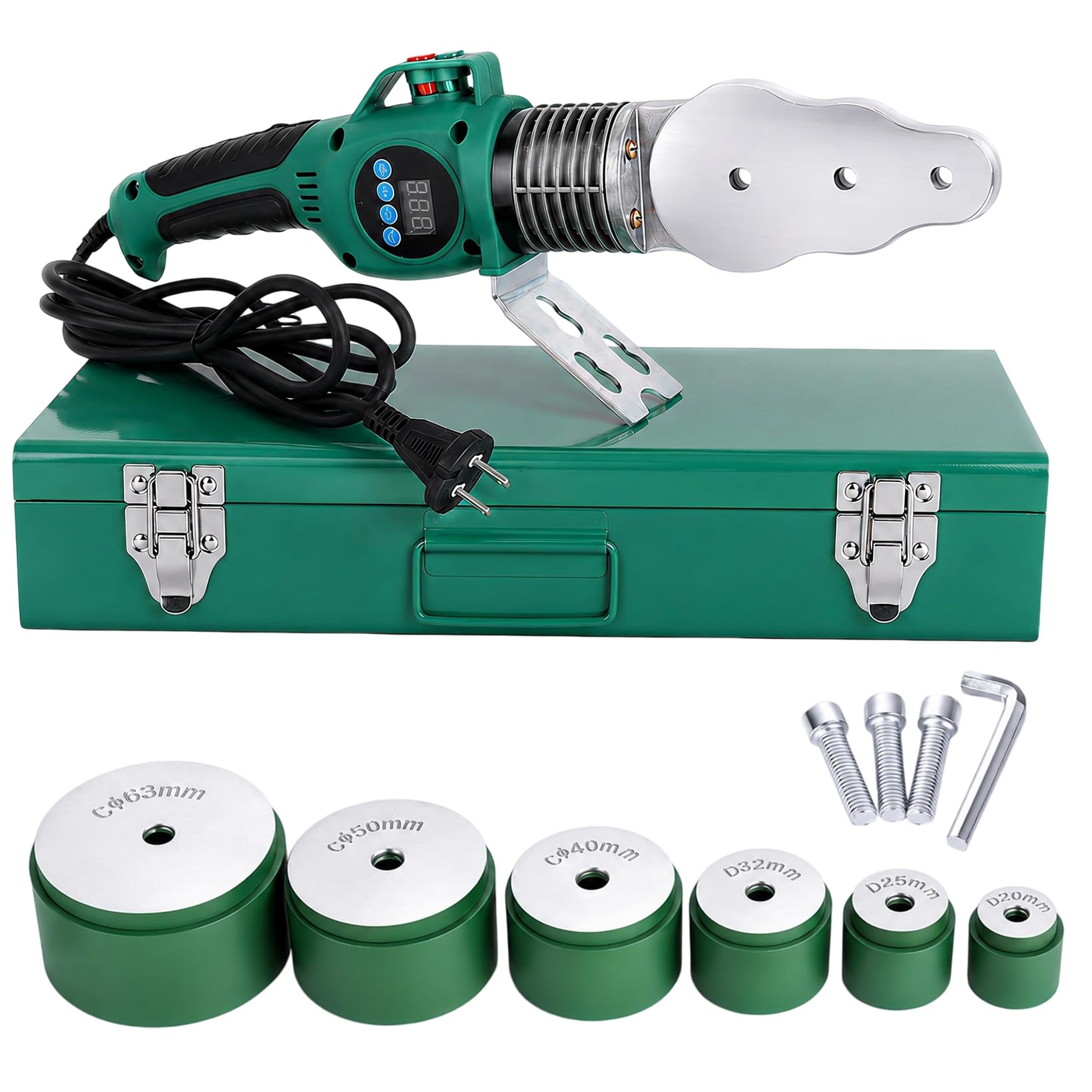PPR tubo saldatura, tubo fusione saldatore Nozzles, temperatura regolazione, plastica saldatrice