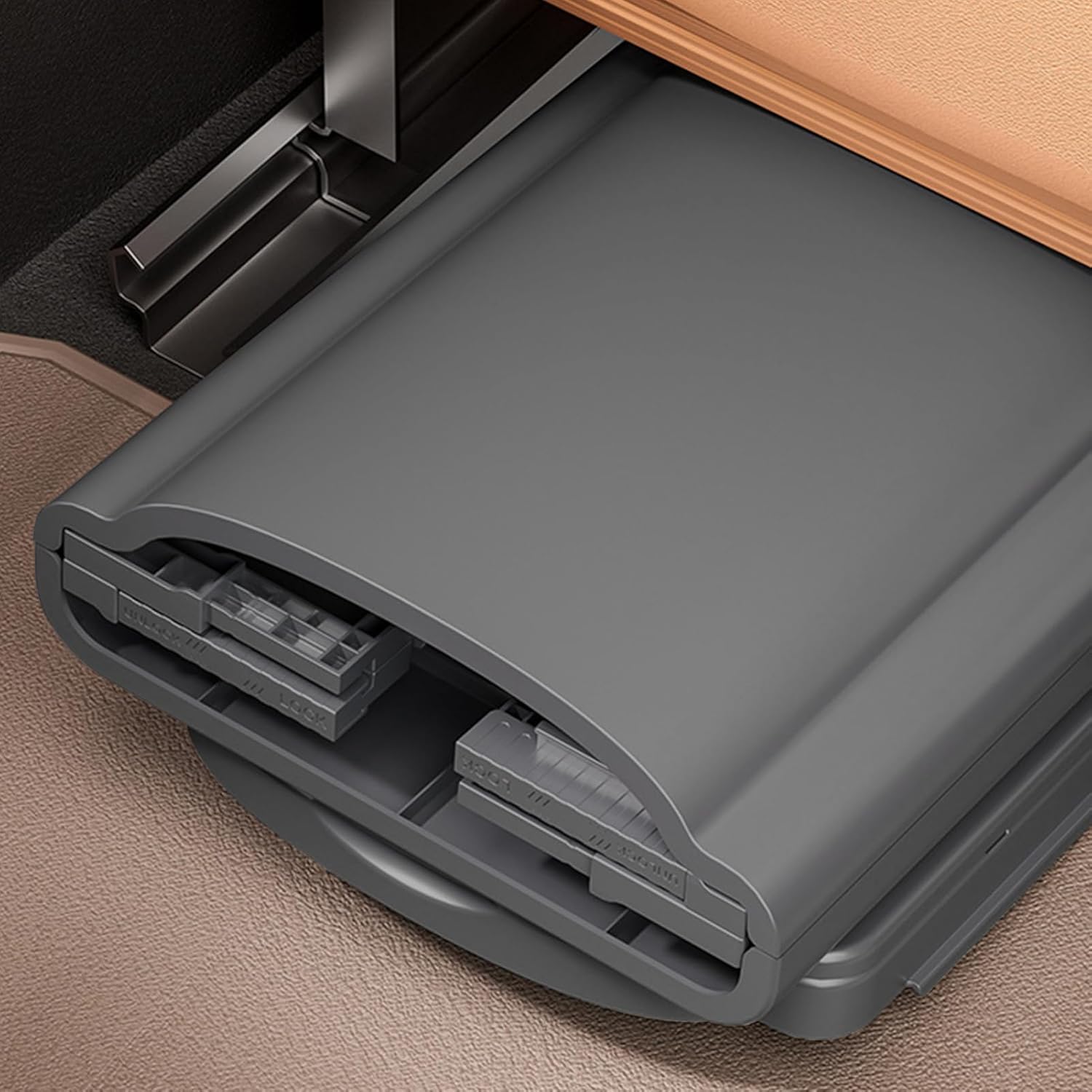 ポータブルトイレ | キャンプ用人間工学に基づいたポータブルトイレ - コンパクトで頑丈なサイドストレージブラケットトレーニングシー