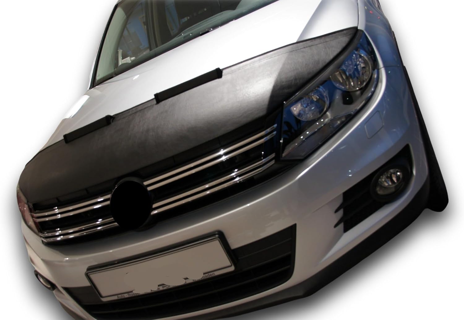 Hood Bra Front End Nose Mask Compatible with VW Volkswagen Tiguan 2007-2016 Bonnet Bra STONEGUARD Protector Tuning