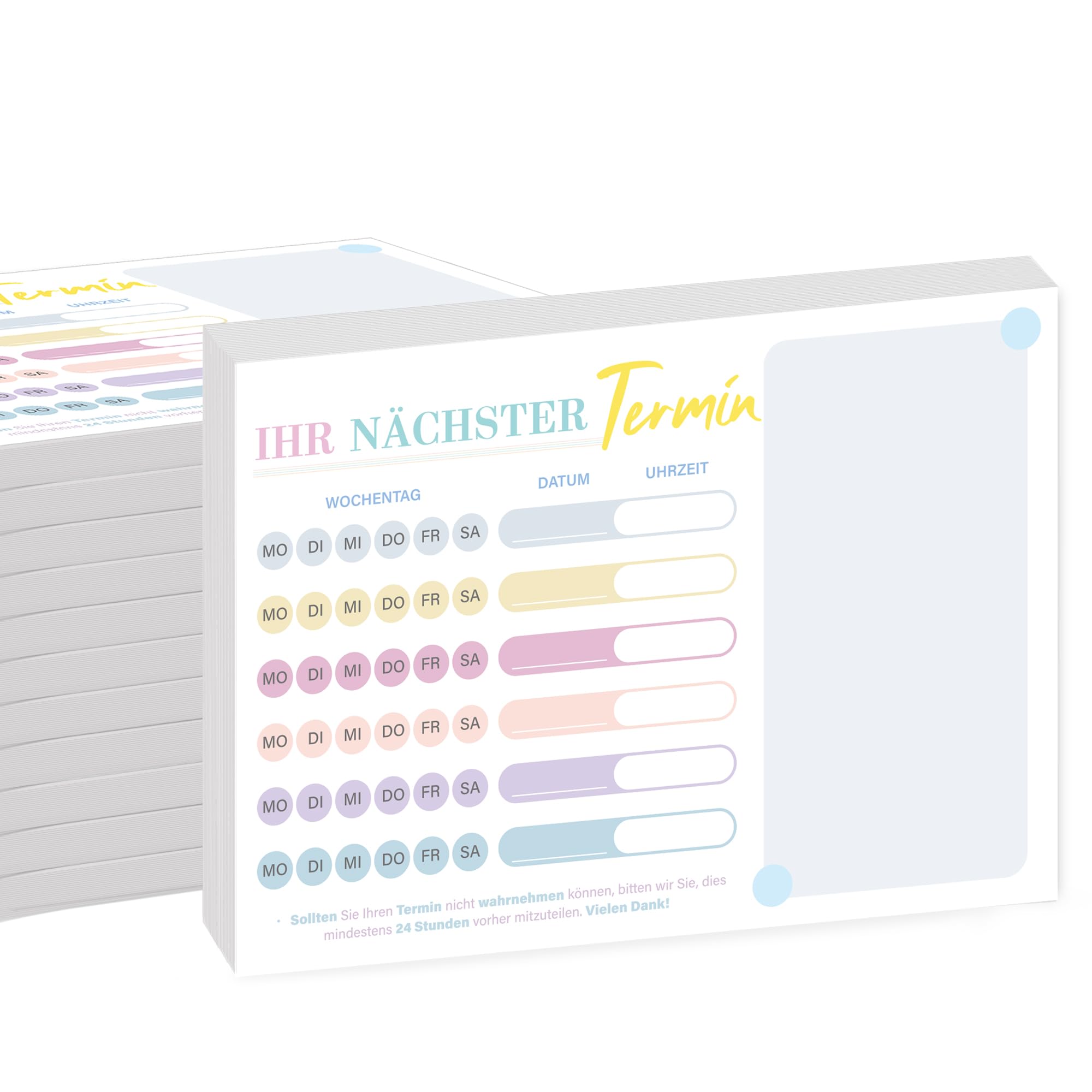 Terminzettel Praxis 2026 | 12 x Terminblock | ​Terminblöcke mit 600 Terminzetteln | DIN-A7 Terminzettel 6 Termine pro Zettel für Ärzte, Heilpraktiker, Physio, Massage, Studios, Kosmetik | Büro Gadgets