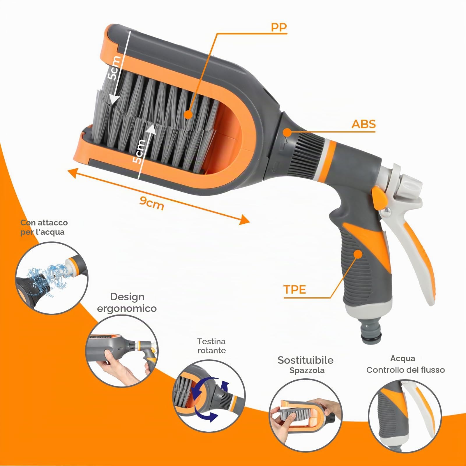 Raffstore, spazzola di pulizia per lamelle C o Z, pinza per pulizia lamelle tende esterne, persiane