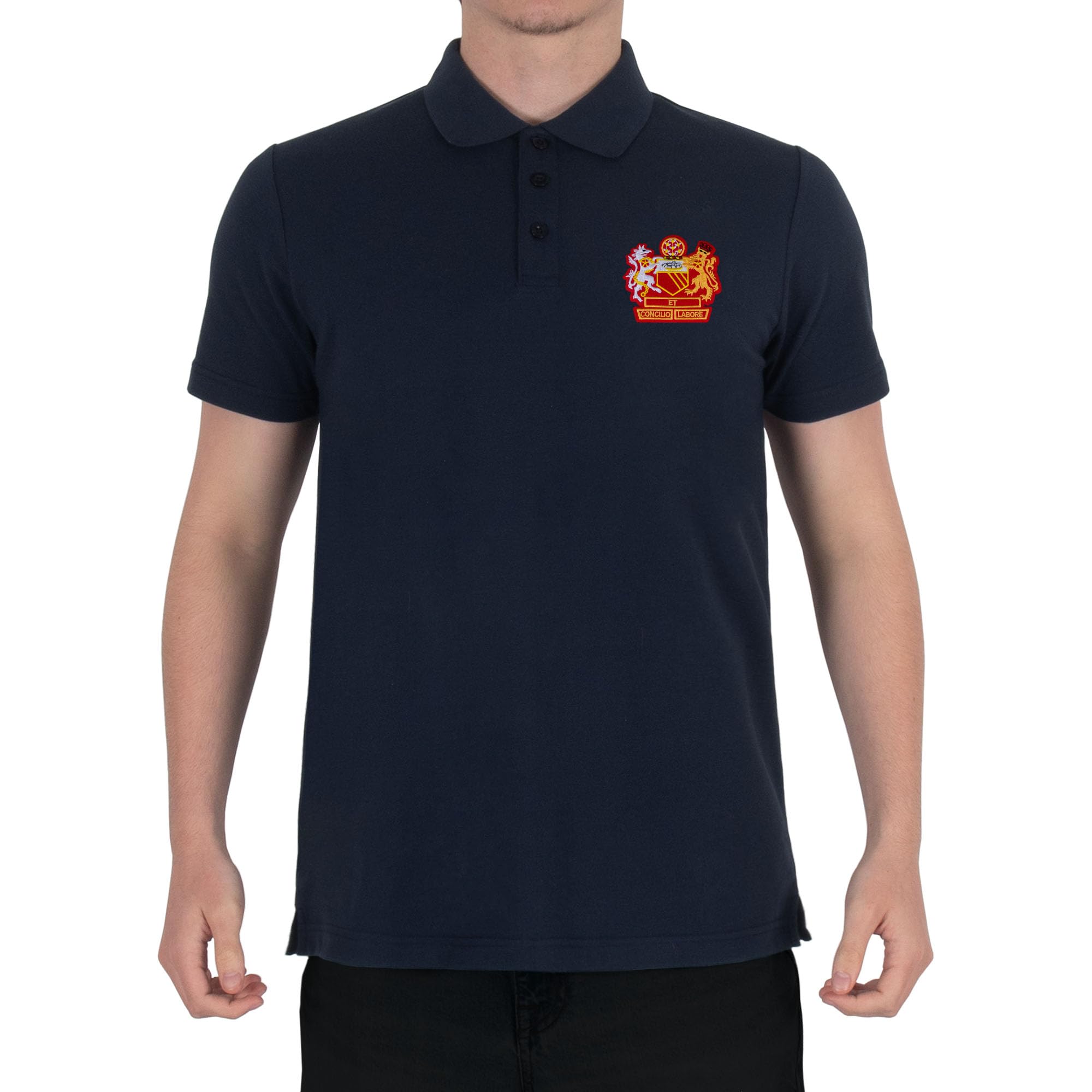 fan originals Manchester Crest Polo Shirt Navy XXL