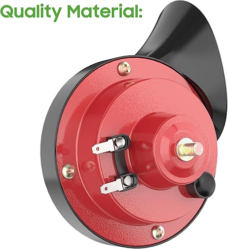 Miniatura 8 de 10L0L Kit de bocina de carrito de golf de 12 voltios, botón de montaje de dirección manual, interruptor de bocina y arnés de cable, ajuste universal