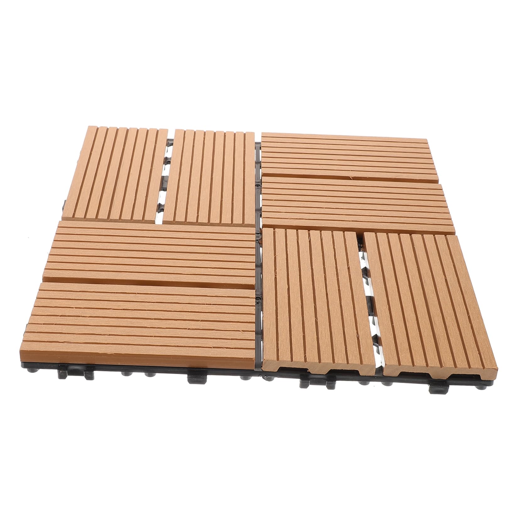 Dalles de terrasse emboîtables pour créer un coin repas convivial dans le jardin