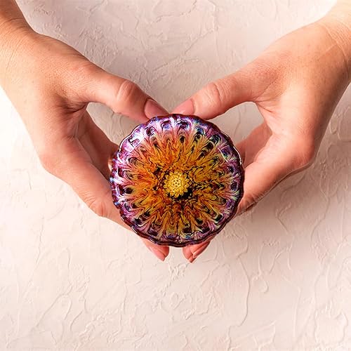 Miniatura 7 de Pink Glaze Tenmokus - Taza de té Jianzhan de cerámica, 4 onzas, juego de 4 tazas de té pequeñas hechas a mano estilo chino, juego de 4, caja de