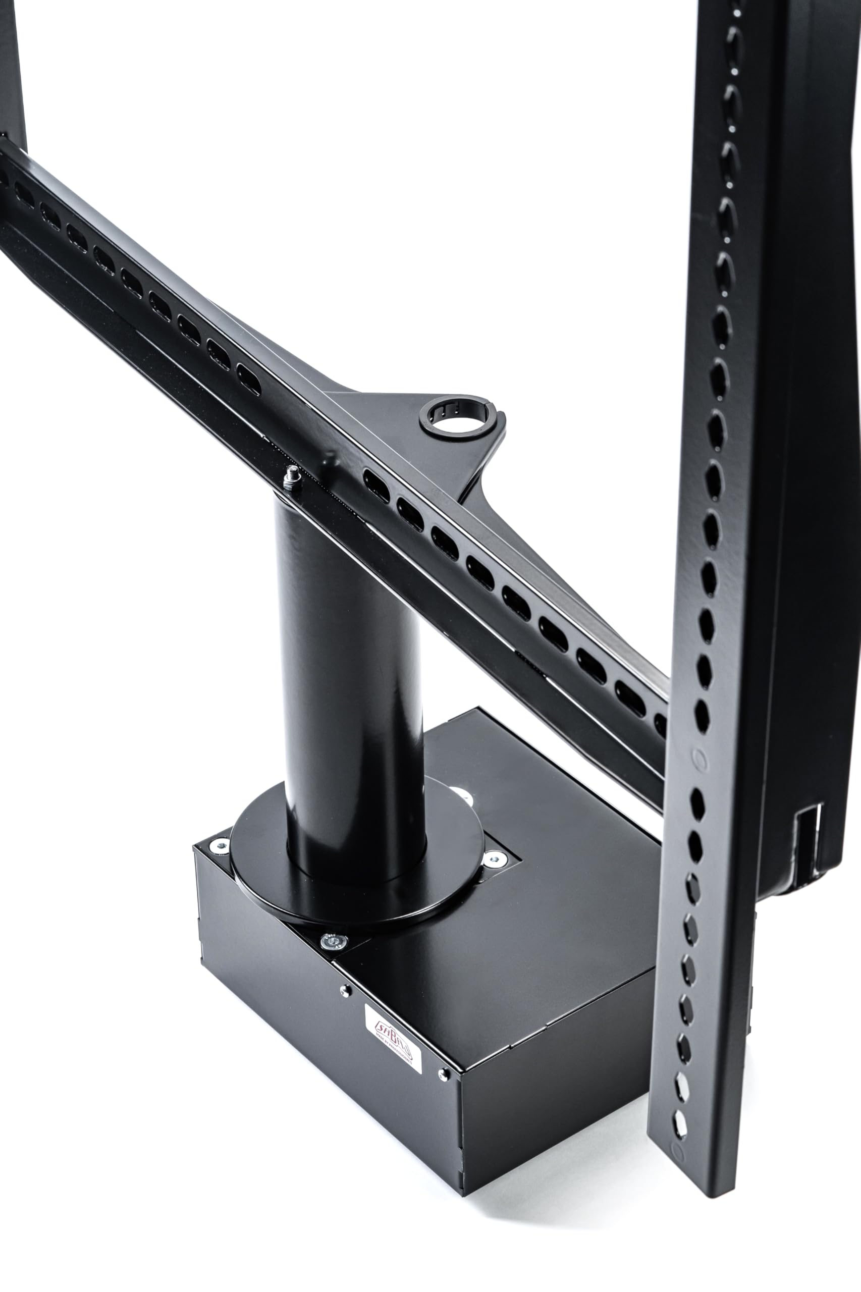 SABAJ M&D Supporto TV Girevole 360 Gradi Mobile Armadio Parete Staffa | Schermi piatti o curvi da 40 a 110 pollici, fino a 70 kg, VESA 100x100 a 600x400, piatto rotante in acciaio