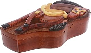 Handcrafted Wooden Horse Shape Secret Jewelry Puzzle Box -Horse