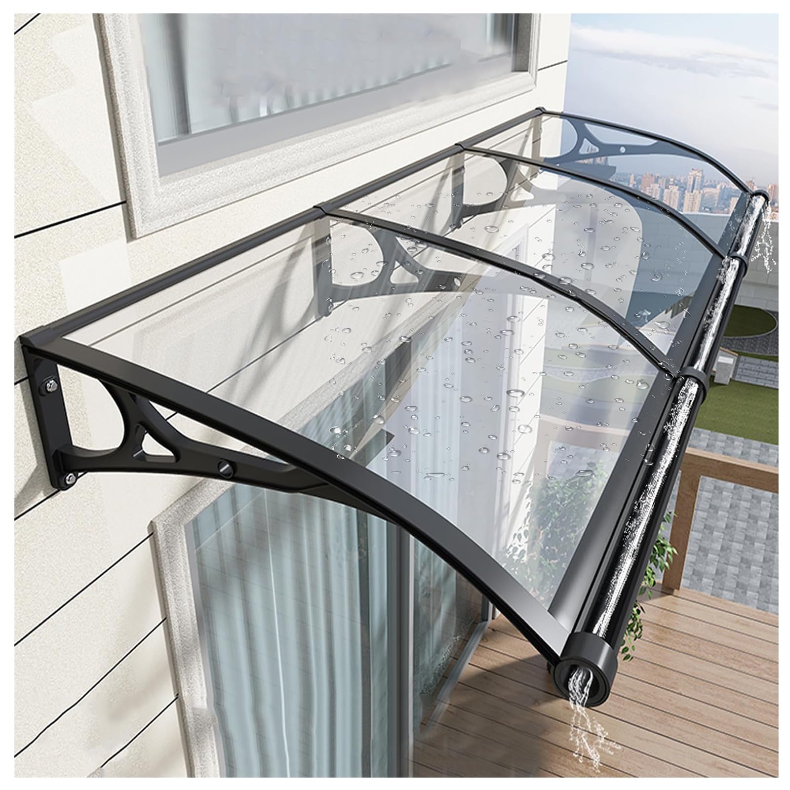 Abri d'entrée de jardin 60x80 cm pour rester au sec devant sa porte