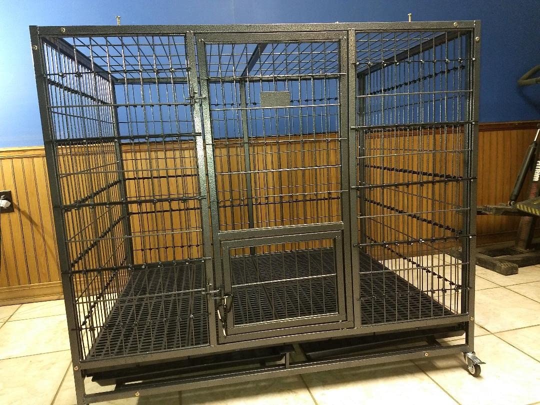 30/mo Finance 49" Stackable Open Top Heavy Duty Cage w/Casters Buy