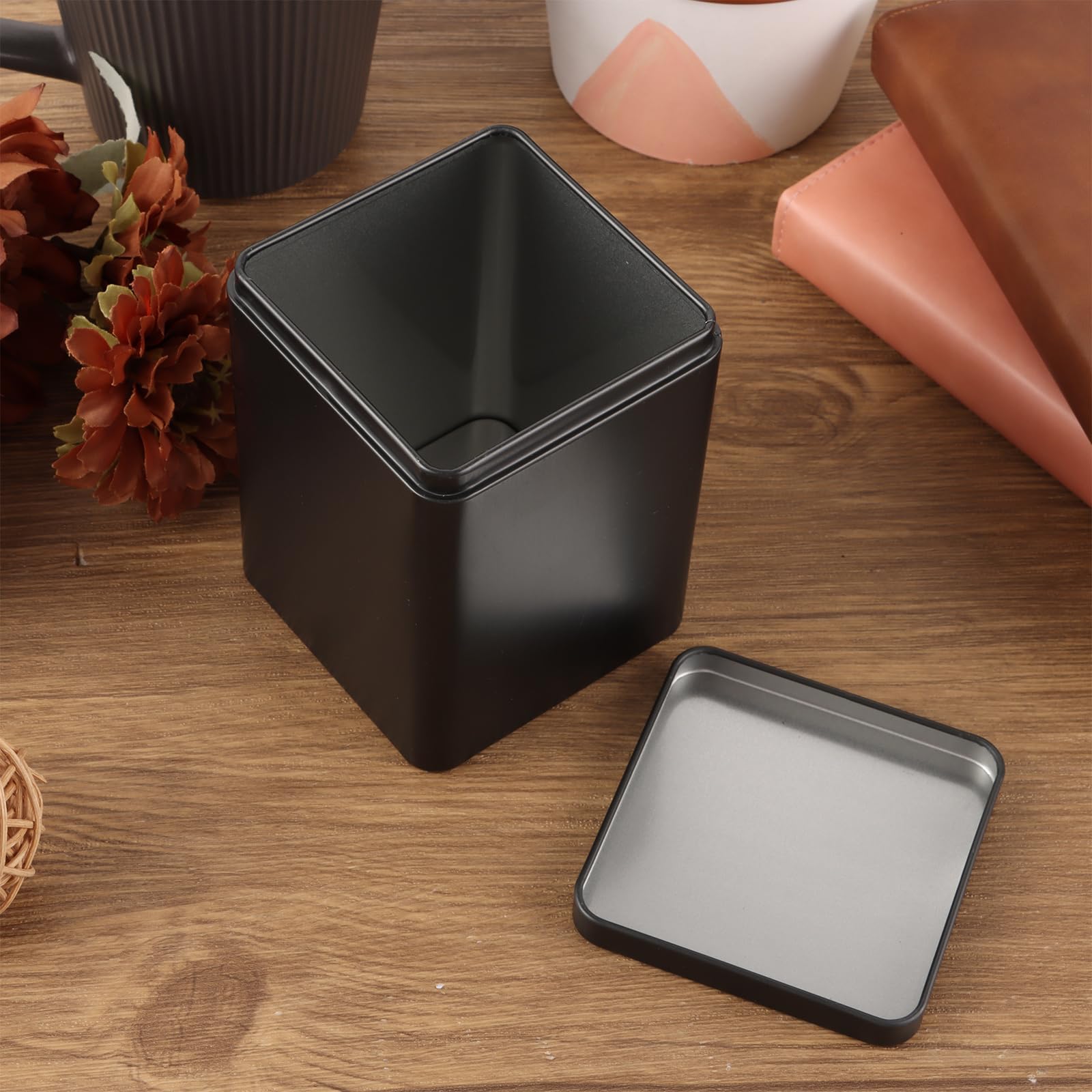 2 Pièces Boîte De Thé Boîte À Bonbons En Métal Pot Alimentaire En Métal