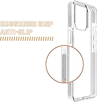 Vista 4 de ARMOR Funda Signature para iPhone 14 Pro (transparente con cinta gris)
