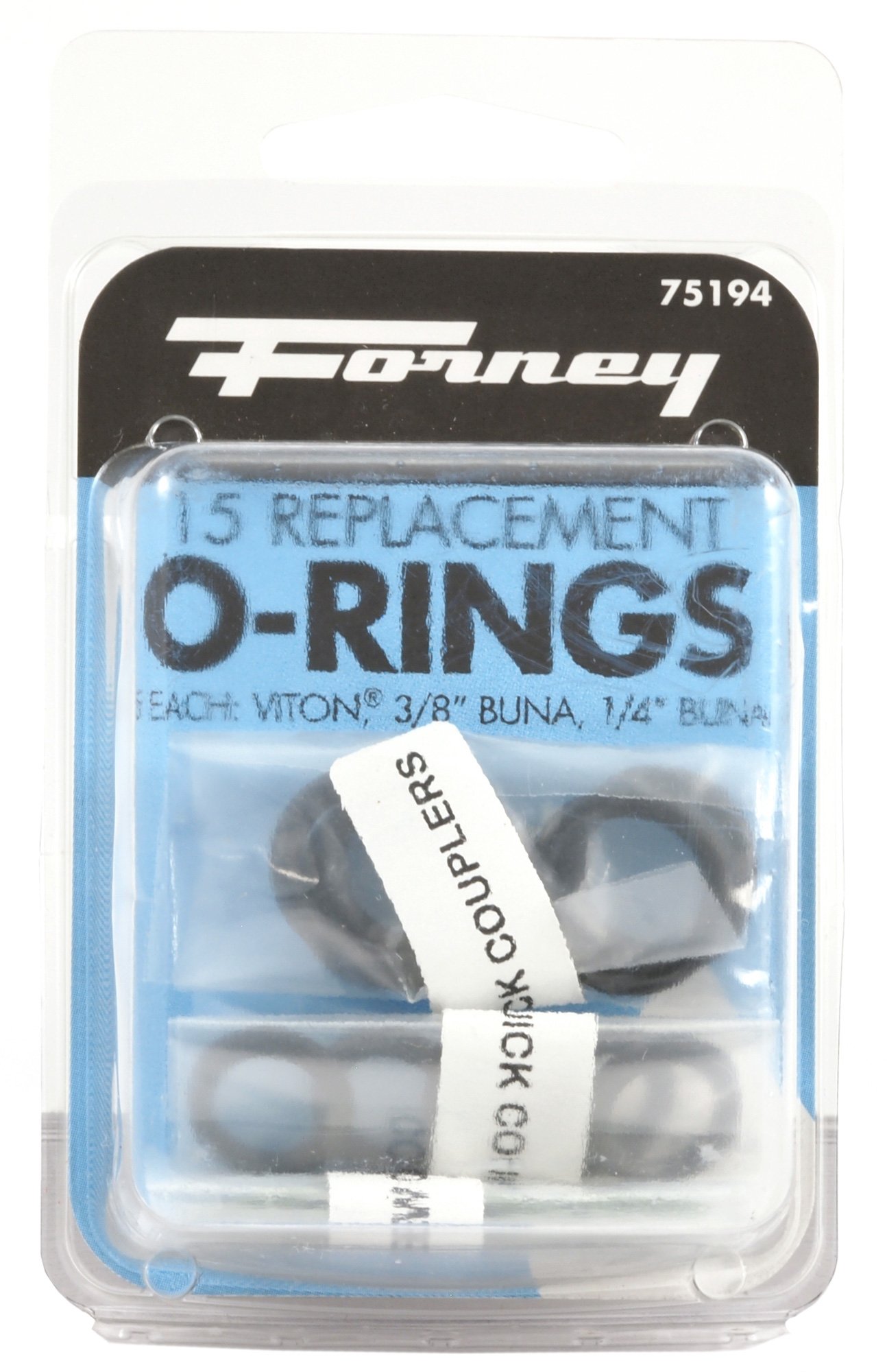 Forney 75194 Accesorios para lavadora a presión, juntas tóricas, reemplazos, 15 piezas