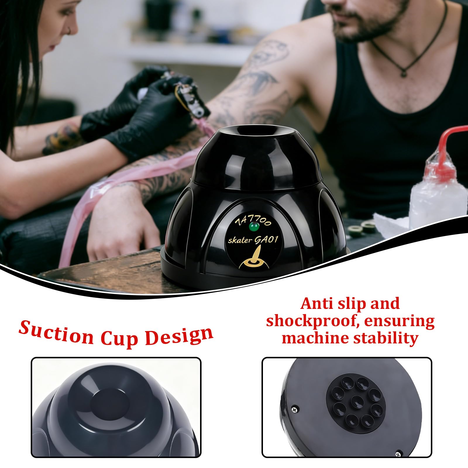 Vortex - Mezclador giratorio de 5200 rpm, mezclador Vortex, potente mini coctelera de pintura, función táctil, mezclador de tinta eléctrica multiusos para salones de uñas, salones de belleza
