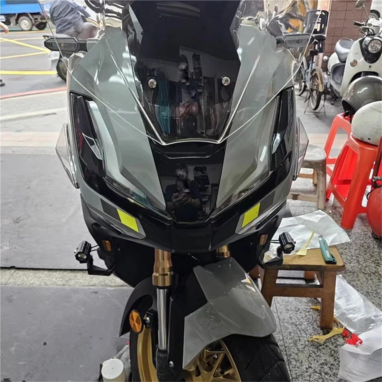 Forntal Spoilers Aerodynamic Wing Per ADV350 ADV 350 2022-2025 Spoiler Laterali Sportivi Per Motociclette Carenatura Deflettore Parafango Parabrezza Accessori Per