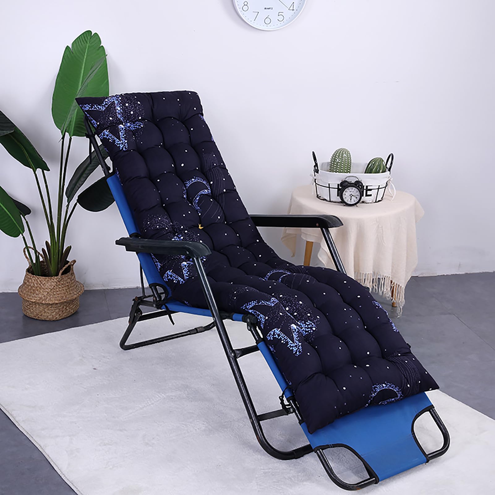 UIHECTA Sun Lounger Cushions Replacement, Patio Chair Lounger Cushion, Garden Bench Cushion, Zero Gravity Chair Cushion, Folding Yard Recliner Seat Pads,X,48cm*120cm