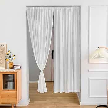 Amazon｜NASFH 北欧 レース 80*200 のれん 布 寝室 リビング