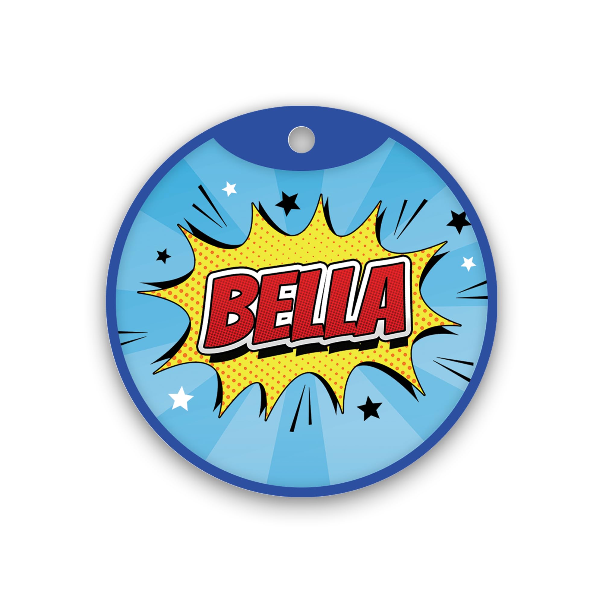 Pawsindia Personalized Dog Name Tag, Customized Pet ID Tag for Dogs with Double Side Waterproof Print, Comic-1-Blue (B0CLS5M7CC) Amazon Price History, Amazon Price Tracker