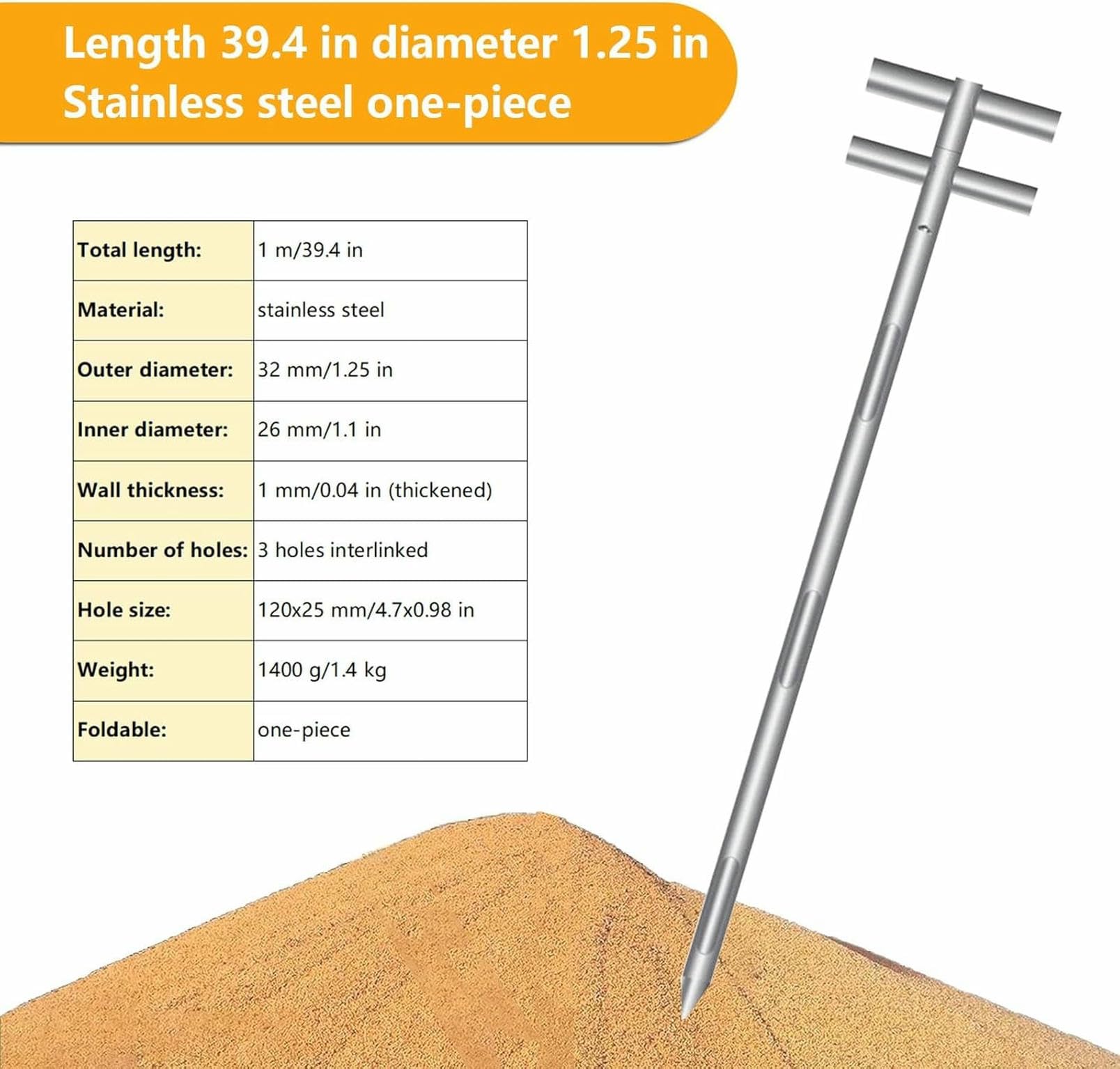 Strumento di campionamento sfuso - Heavy Duty per campionamento di cemento, pellet di plastica, polveri chimiche nella produzione