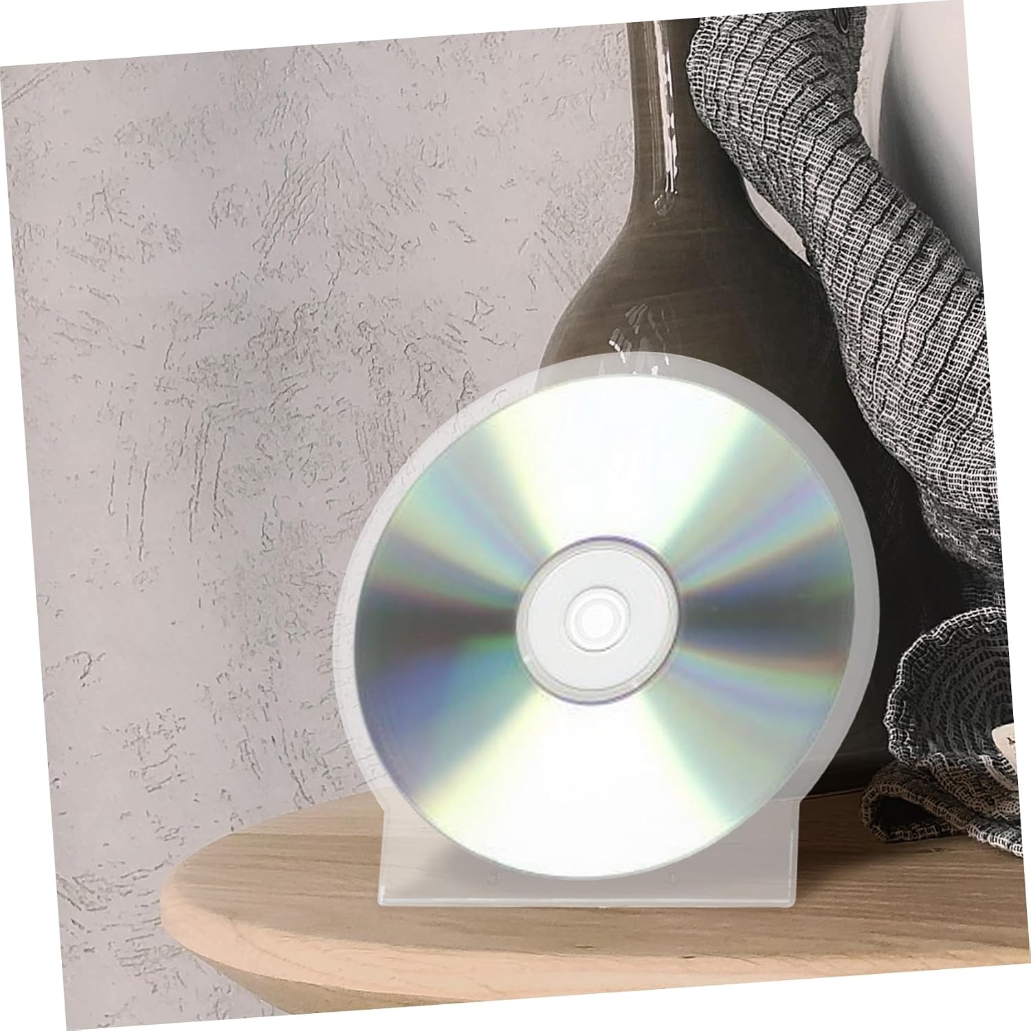 Cabilock 50pcs Cd Cases Pack Reusable Organizer Disc Storage Holder for Car Cd Box