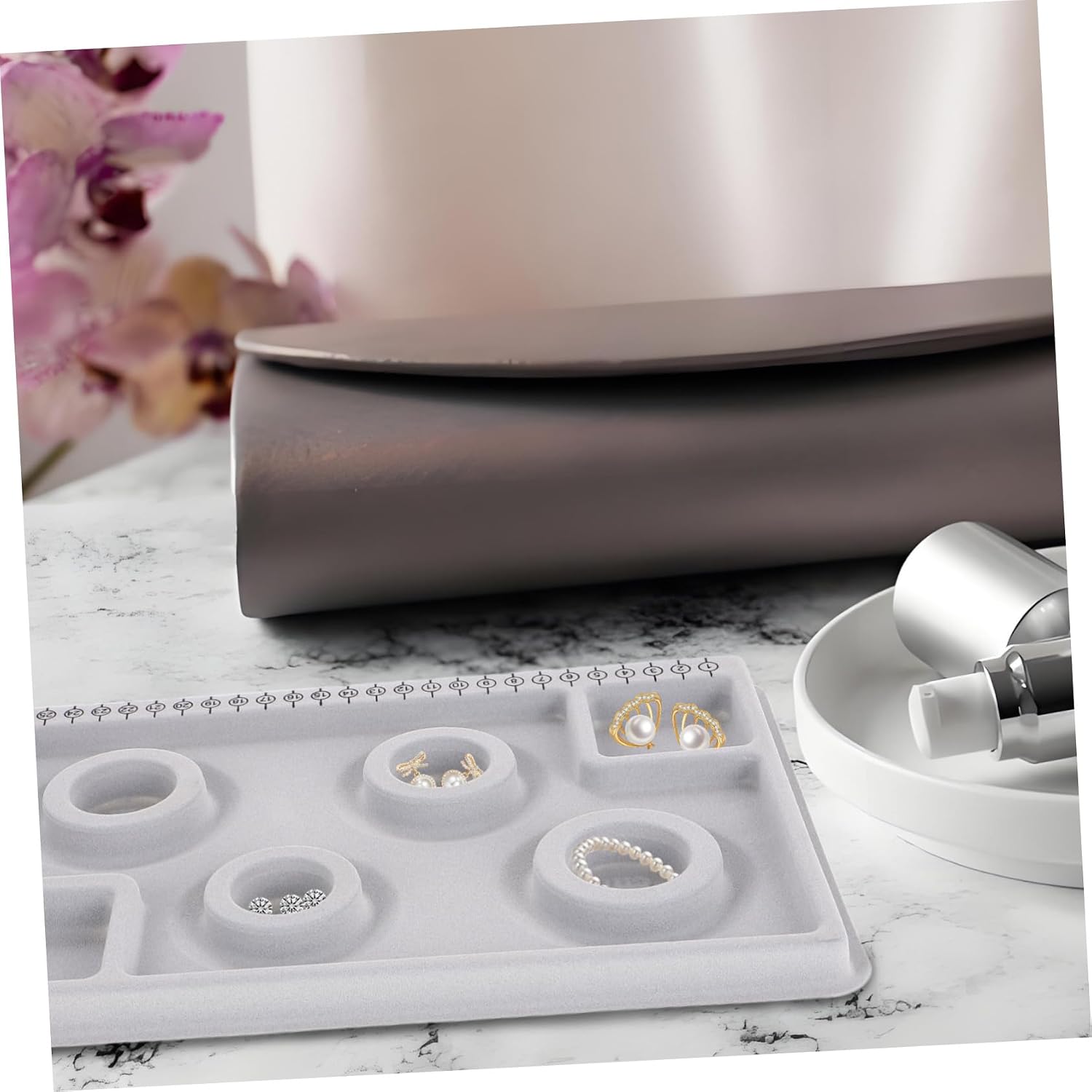 CHILDWEET Bead Design Board Jewelry Tray for Diy Projects Organized Compartments for Beads and Tools Stylish and Practical Jewelry Production Tray for Bracelet Making