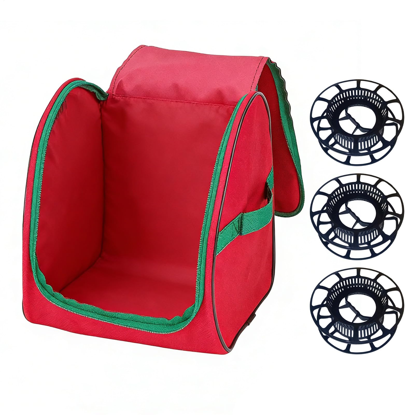 Sac pour guirlandes lumineuses de Noël protège câbles anti-poussière boîte souple 600D maison